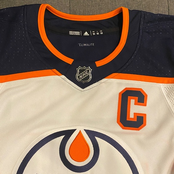 New* Edmonton Oilers Adidas White Away Hockey Jersey #97 Connor McDavid Large 52 - Picture 6 of 16